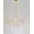 Candelabru cristal LED Nova Luce Goro, 18W, auriu, transparent
