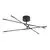 Lustra LED Nova Luce Raccio, 30W, 3000K, negru, dimabil