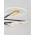Lustra LED Nova Luce Genti, 54W, auriu, negru