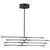 Lustra LED Nova Luce Raccio, 48W, 3000K, negru, dimabil