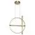 Pendul LED Nova Luce Arte, 53W, 3000K, L52 cm, Hmax 1200 cm, auriu, dimabil Triac