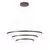 Pendul LED Nova Luce Ferrol, 111W, cafeniu, dimabil
