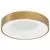 Plafoniera LED Nova Luce Rando Thin, 30W, 3000K, D38 cm, auriu, dimabil Triac