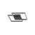 Plafoniera LED Nova Luce Bilbao, 25W, negru mat