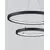 Pendul LED Nova Luce Empatia, 60W, negru, dimabil