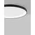 Plafoniera LED Nova Luce Pertino, 38W, negru, dimabil