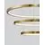 Pendul LED Nova Luce Empatia, 108W, alama, auriu, dimabil