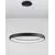 Pendul LED Nova Luce Albi, 80W, negru, dimabil