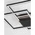 Plafoniera LED Nova Luce Bilbao, 42W, negru mat, dimabil