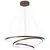 Pendul LED Nova Luce Ferrol, 111W, cafeniu, dimabil