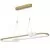 Pendul LED Nova Luce Celia, 44,2W, alb, auriu satinat, dimabil