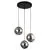 Pendul Nova Luce Spada, 3xE27, auriu, gri, negru