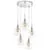 Pendul Nova Luce Filo, 5xG9, auriu, crom, transparent