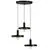 Pendul Nova Luce Garni, 3xE27, auriu, negru