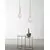Pendul Nova Luce Grus, 1xE27, alb, auriu alama