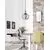 Pendul Nova Luce Cedro, 1xE27, bronz, fumuriu, negru