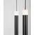 Pendul LED Nova Luce Cayo, 50W, alb opal, negru