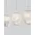 Pendul Nova Luce Ice, 5xG9, alb