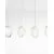Pendul Nova Luce Ice, 5xG9, alb