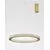 Pendul LED Nova Luce Fiore, 60W, alama antica, dimabil