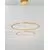 Pendul LED Nova Luce Cilion, 56W, alama, auriu, dimabil