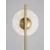 Lampadar Nova Luce Cantona, 1xE27, alb, auriu, opal