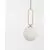 Pendul Nova Luce Grus, 1xE27, alb, alama