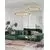 Pendul LED Nova Luce Fiore, 60W, alama antica, dimabil