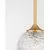 Pendul Nova Luce Mirano, 1xG9 max. 5W, D15 cm, Hmax 180 cm, alama/auriu