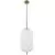 Pendul Nova Luce Lato, 1xE27, cilindru, alama, alb, negru