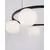 Pendul LED Nova Luce Joline, 40W, alb opal, negru