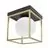 Plafoniera Nova Luce Juliet, 1xE14, alb, auriu, negru