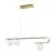 Pendul Nova Luce Cantona, 3xG9, alb, auriu, opal