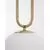 Pendul Nova Luce Grus, 1xE27, alb, alama
