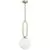 Pendul Nova Luce Grus, 1xE27, alb, auriu alama
