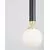 Pendul LED Nova Luce Cayo, 20W, alb opal, negru