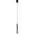 Pendul LED Nova Luce Navan, 6W, negru, nichel satinat