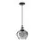 Pendul Nova Luce Cedro, 1xE27, bronz, fumuriu, negru