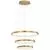 Pendul LED Nova Luce Leon, 83W, auriu, dimabil