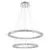 Pendul cristal LED Nova Luce Quentin, 60W, crom