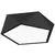 Plafoniera Nova Luce Darius, 4xE27, alb, negru