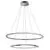Pendul cristal LED Nova Luce Netuno, 50W, crom, dimabil