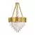 Candelabru cristal Nova Luce Grane, 12xE14, auriu