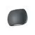 Aplica LED Nova Luce Como, 2x3W, oval, gri inchis, IP54