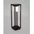 Stalp mediu LED Nova Luce Loveto, 1.5W, antracit, dimabil, on-off, solar, senzor, IP65