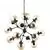 Lustra Ideal Lux Kepler, 18xE27, fumuriu-negru
