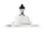 Spot fix incastrat Ideal Lux Samba, 1xGU10, 100x100mm, gips, alb, IP20, 150291