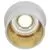 Spot fix incastrat Maytoni Reif, 1xGU10, alb, auriu, rotund, IP20