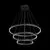 Pendul LED Maytoni Rim, 115W, negru
