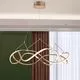 Pendul LED Schuller Molly, 45W, auriu roz, dimabil, telecomanda